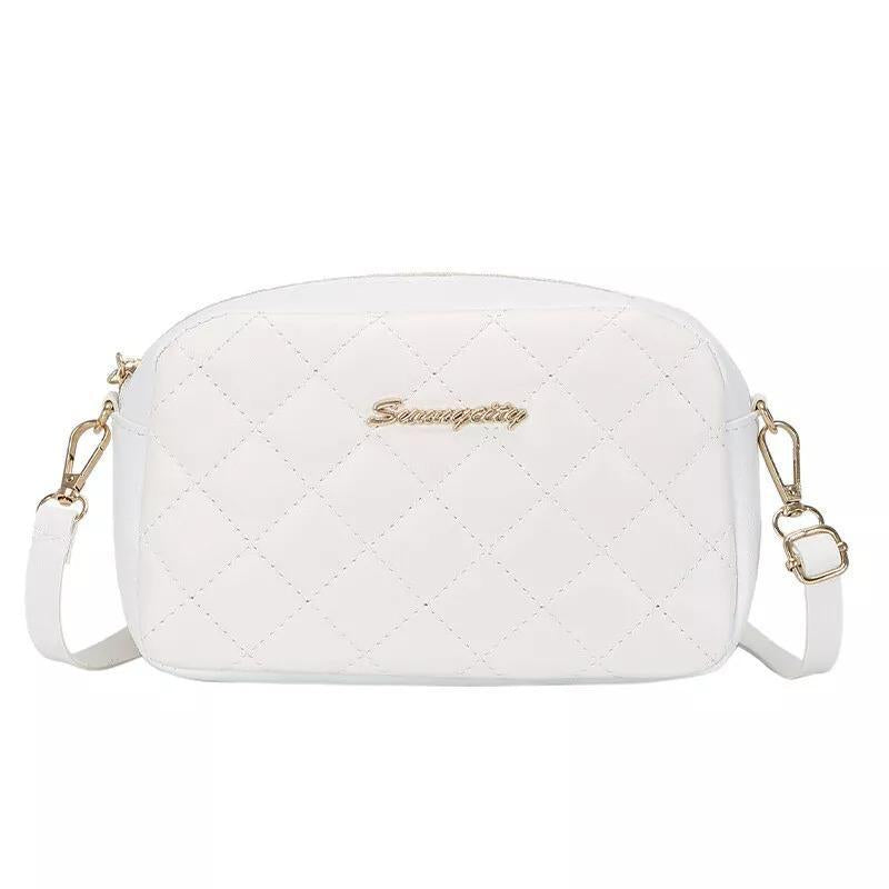 Chic Girl's PU Leather Embroidered Shoulder Bag,